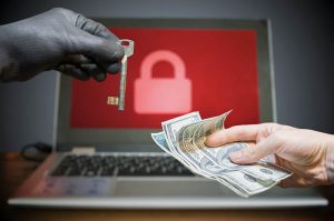 extortion cash encryption key business IT